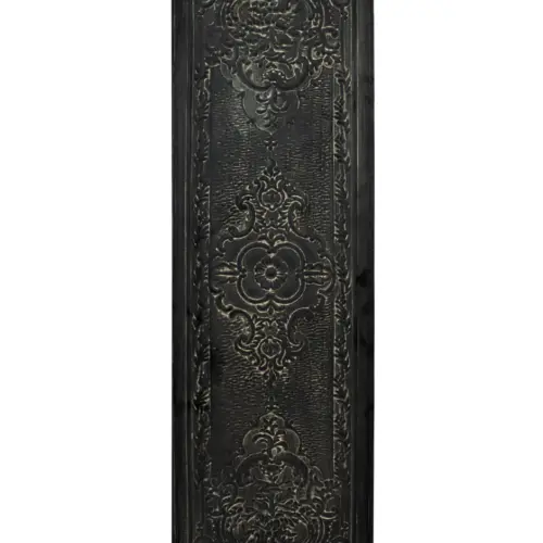 Cuadro metalico diseño grecas negro de 29x2x91.5cm