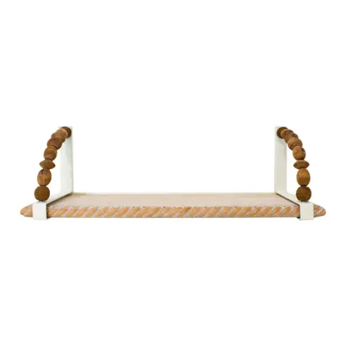 Repisa de pared de madera de 62x18x18.5cm