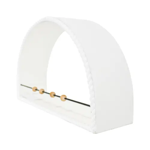 Repisa de pared de madera con metal de 50×13.5x30cm