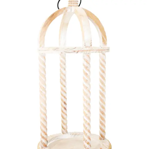Linterna de madera de 21.5×21.5×45.7cm