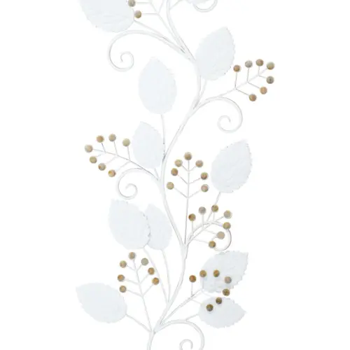 Flor de metal blanca de 42.5×3.5x90cm