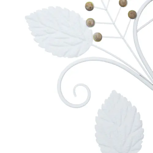 Flor de metal blanca de 42.5×3.5x90cm