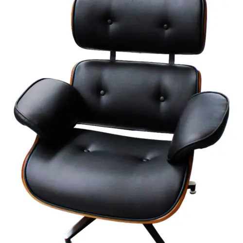 Sillón de polipiel negro