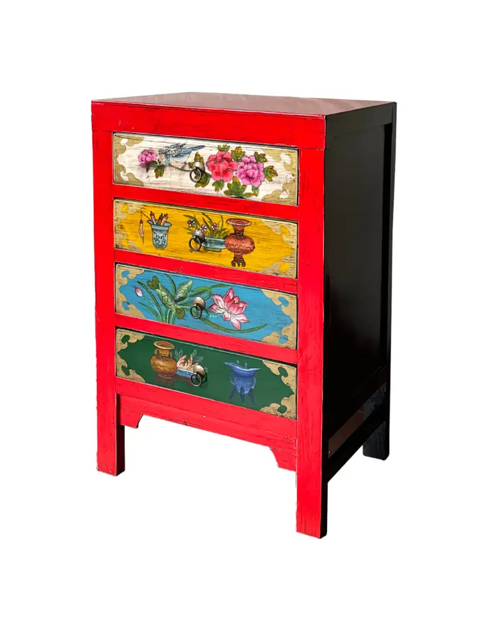 Cajonera de madera roja - Image 2