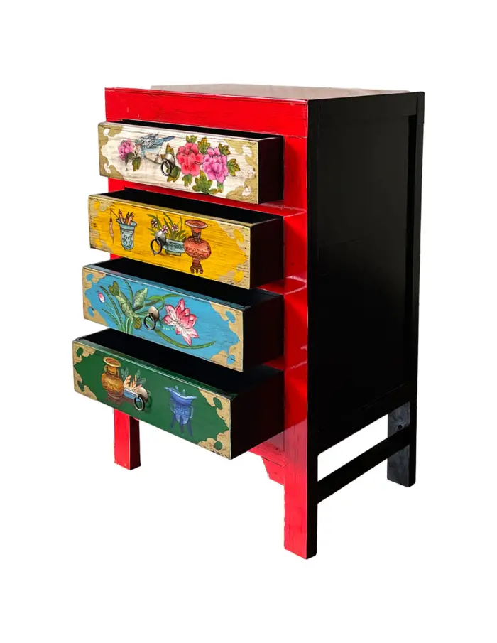 Cajonera de madera roja - Image 3