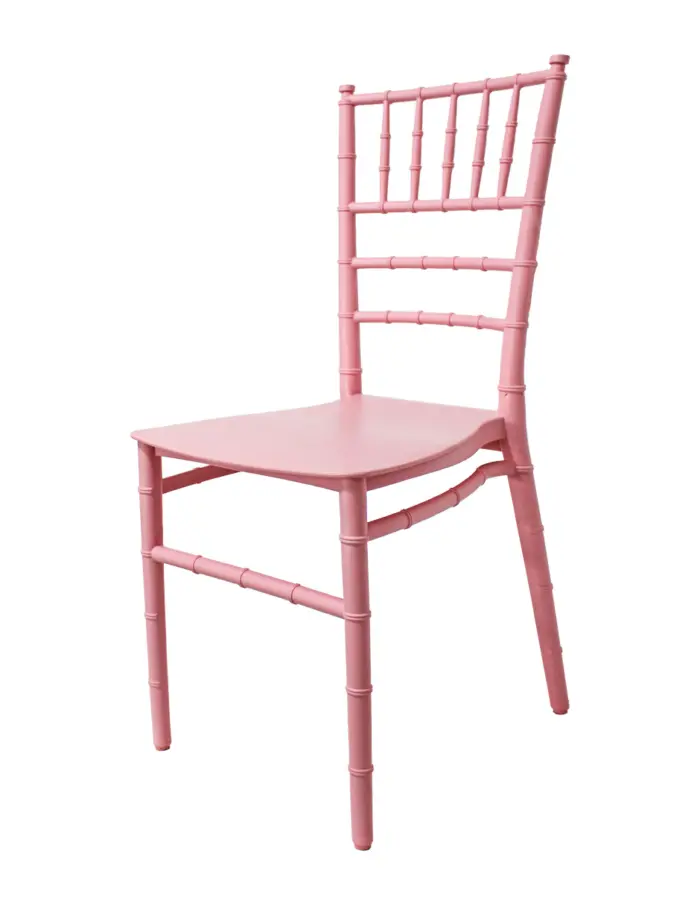Silla de plástico rosa - Image 2