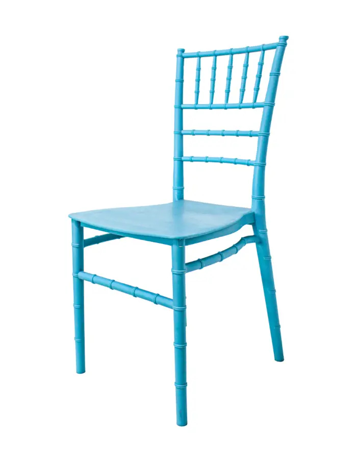 Silla de plástico azul - Image 2