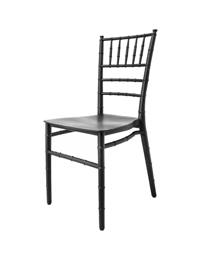 Silla de plástico negro - Image 2