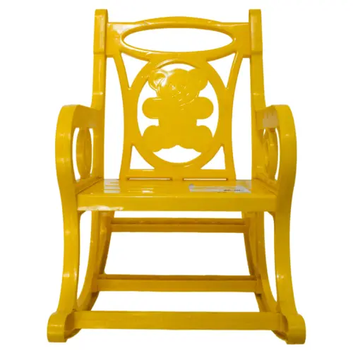 Silla mecedora de plástico