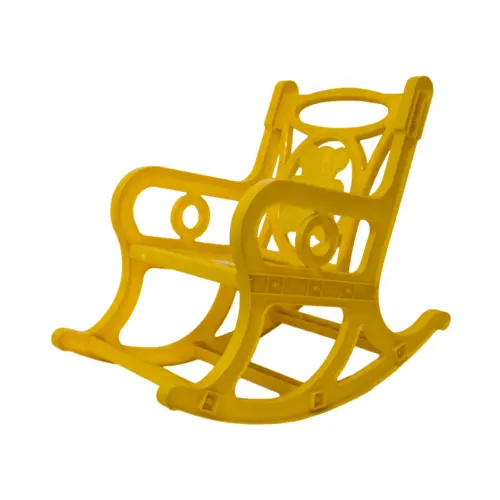 Silla mecedora de plástico