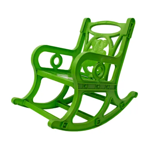 Silla mecedora de plástico