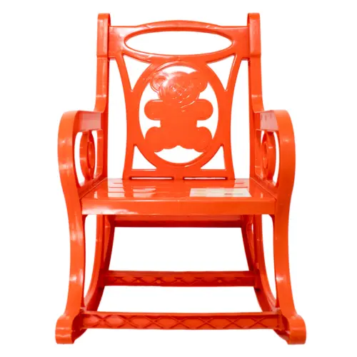 Silla mecedora de plástico