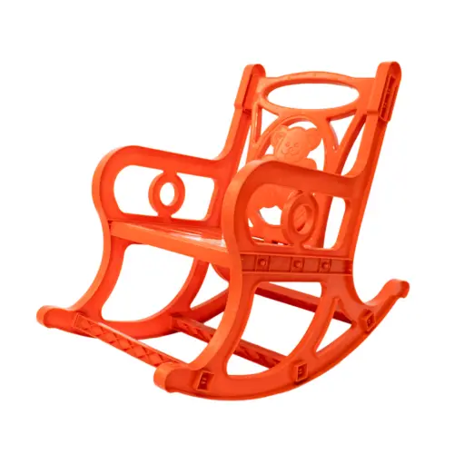 Silla mecedora de plástico
