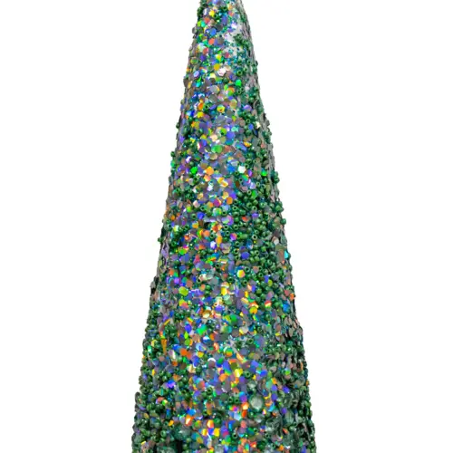Cono azul con glitter