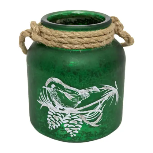 Linterna de cristal verde