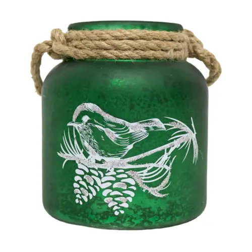 Linterna de cristal verde