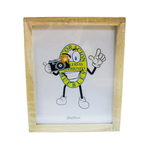 Portarretrato de madera beige