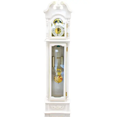 Reloj de madera blanco