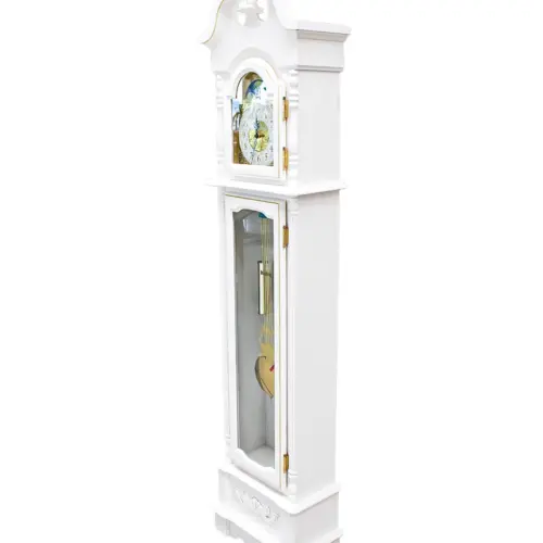 Reloj de madera blanco