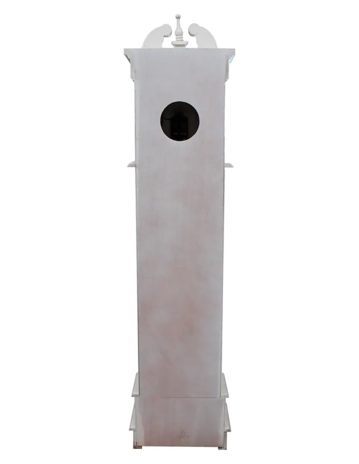 Reloj de madera blanco - Image 4