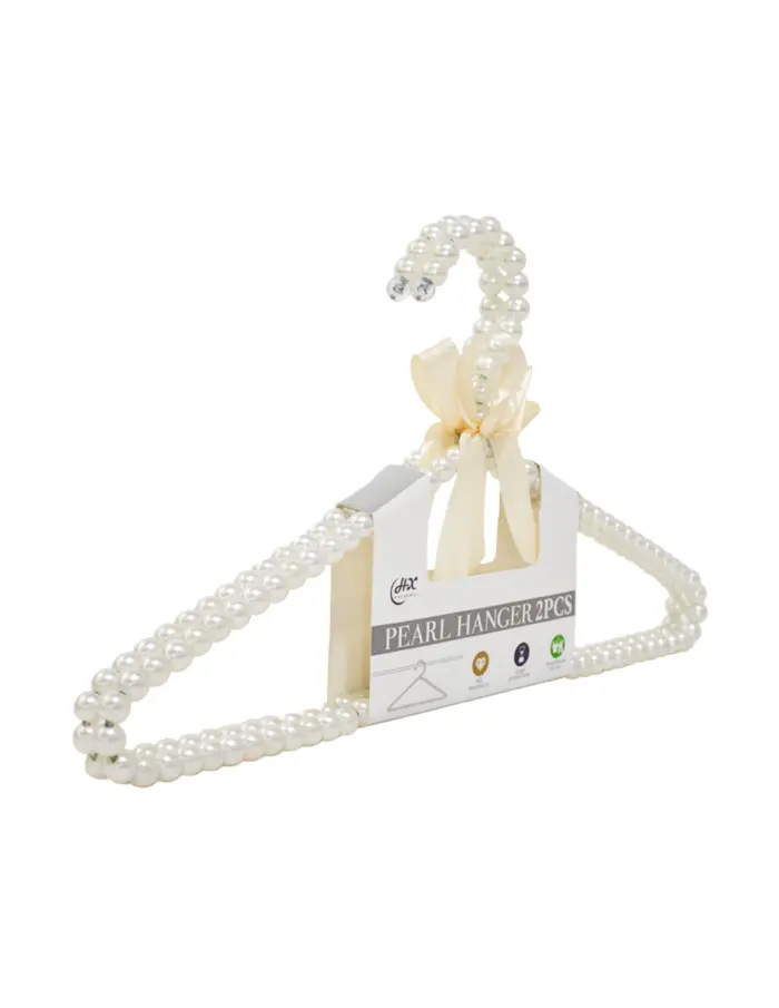 Juego de 2 ganchos con perlas blancas - Image 2