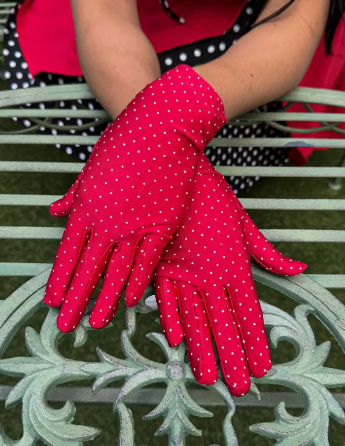 Vestido rojo con moño - Image 2