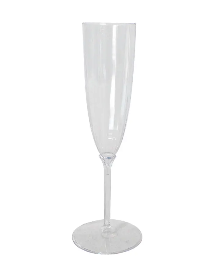 Juego de 8 copas para Champagne transparente de plastico - Image 3