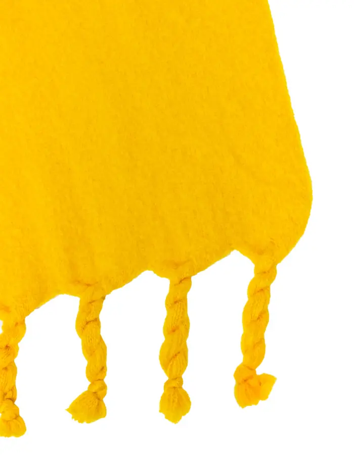 Chal de invierno liso amarillo de 40x190x1cm - Image 3