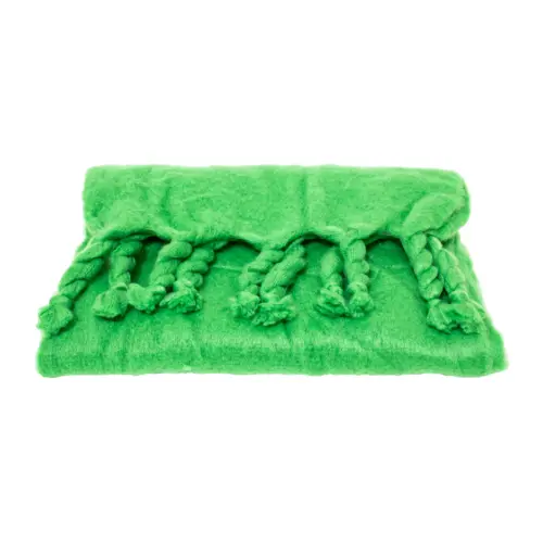 Chal de invierno liso verde de 40x190x1cm