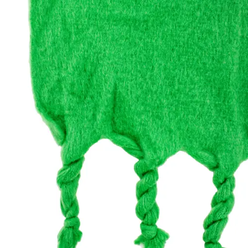 Chal de invierno liso verde de 40x190x1cm