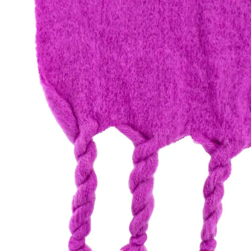 Chal de invierno liso morado de 40x190x1cm