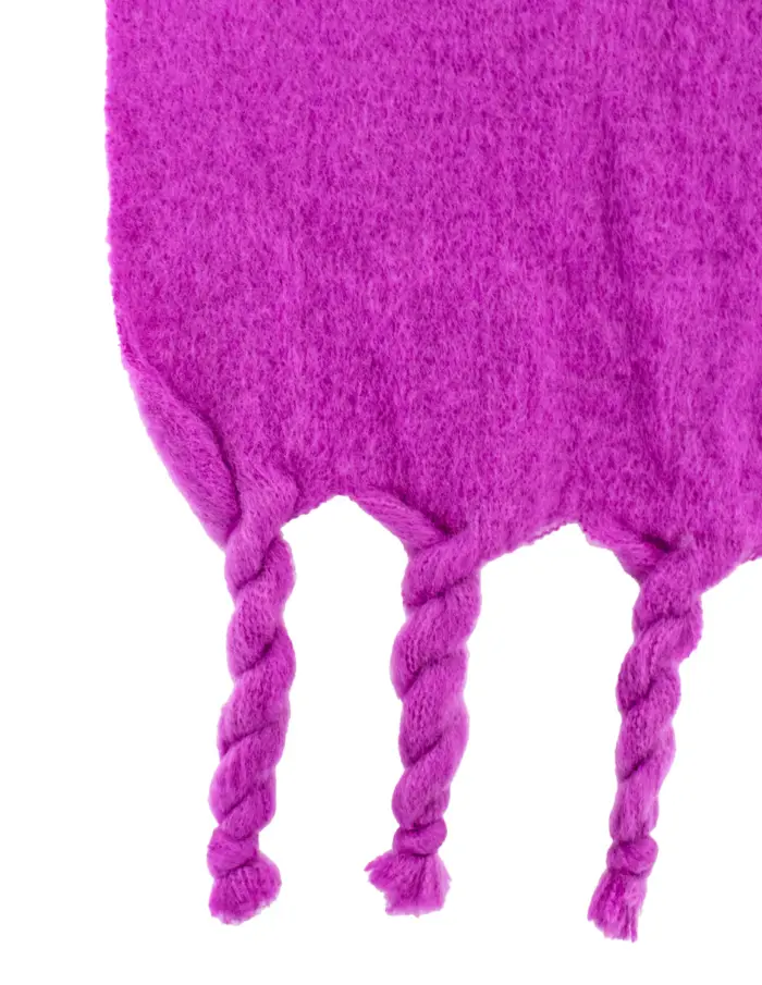 Chal de invierno liso morado de 40x190x1cm - Image 2