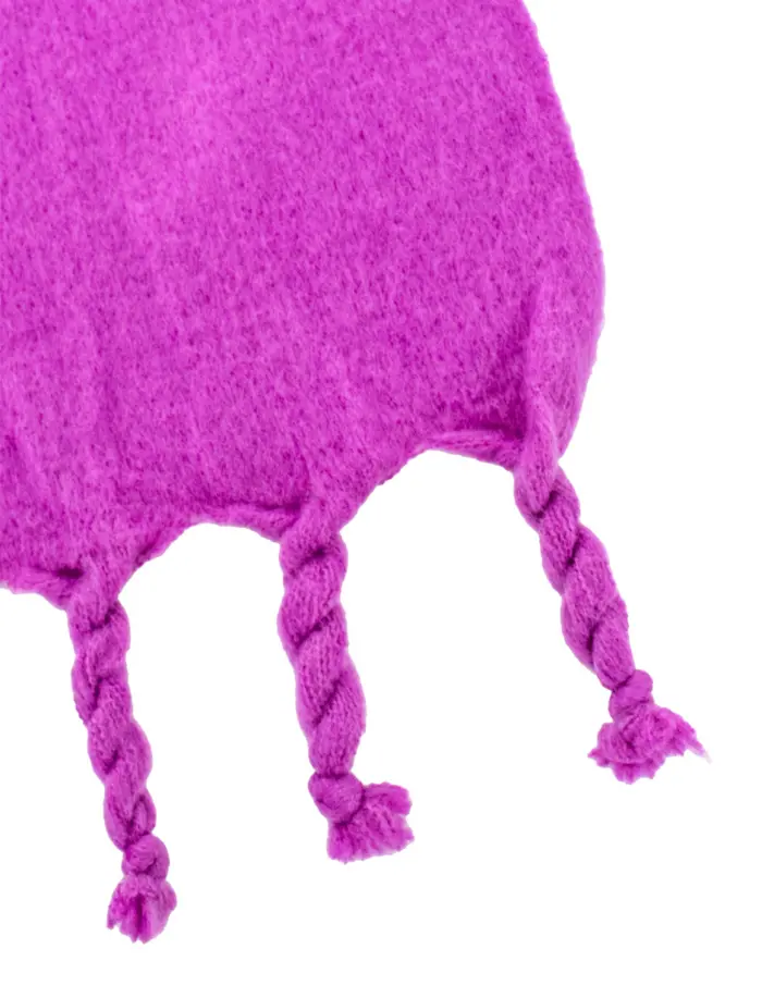 Chal de invierno liso morado de 40x190x1cm - Image 3