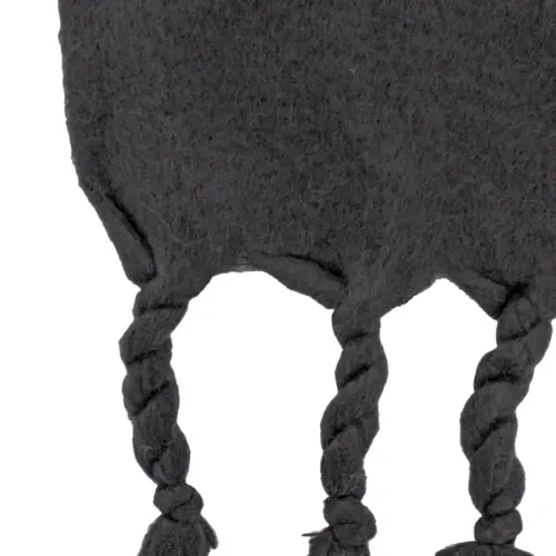 Chal de invierno liso negro de 40x190x1cm