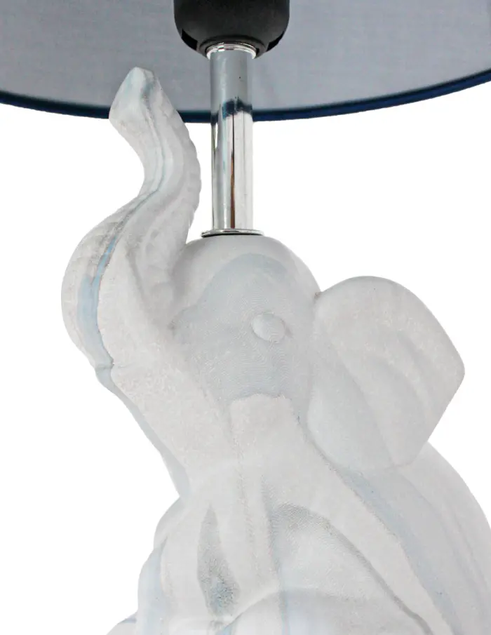 Lámpara de mesa azul con base diseño escultura azul de 25x25x41cm - Image 2