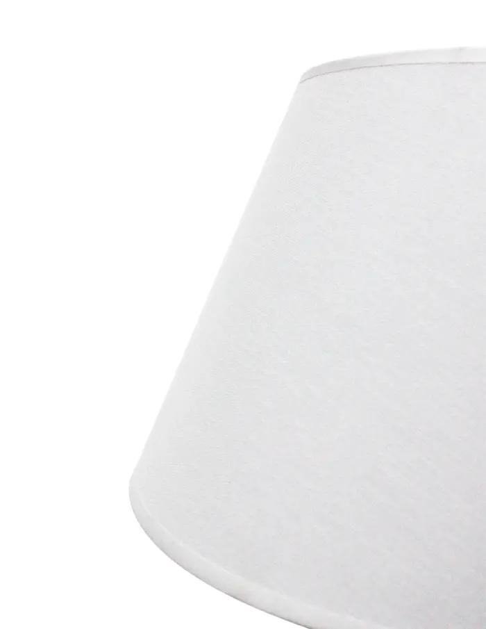 Lámpara de mesa de metal tejido de color blanco de 27.5x27.5x43cm - Image 3