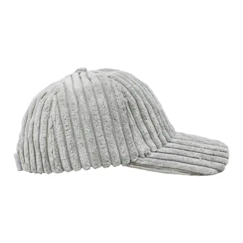Gorra de pana gris claro