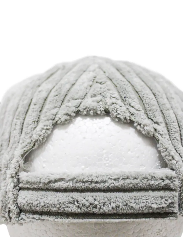 Gorra de pana gris claro - Image 4