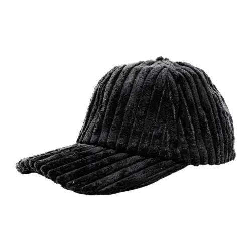 Gorra de pana negra