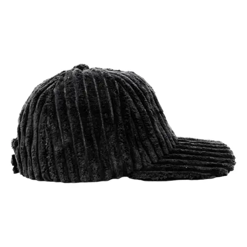 Gorra de pana negra