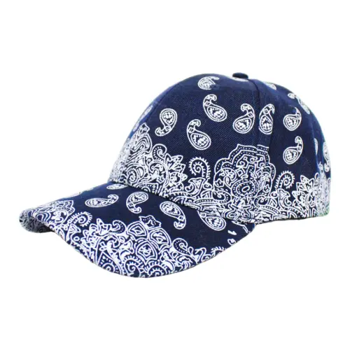 Gorra azul marino con mandalas blancas