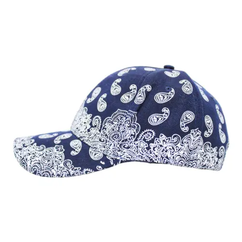 Gorra azul marino con mandalas blancas