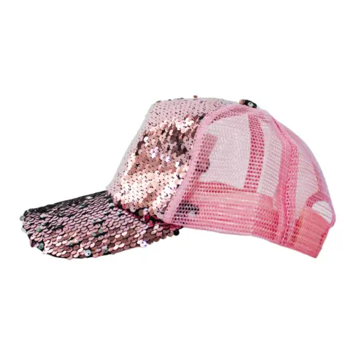 Gorra de lentejuela rosa