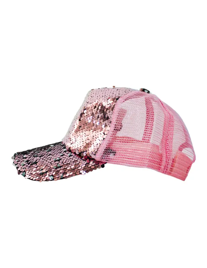 Gorra de lentejuela rosa - Image 2