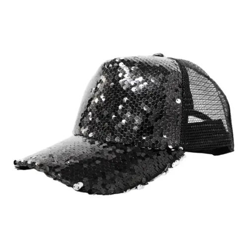 Gorra de lentejuela negra