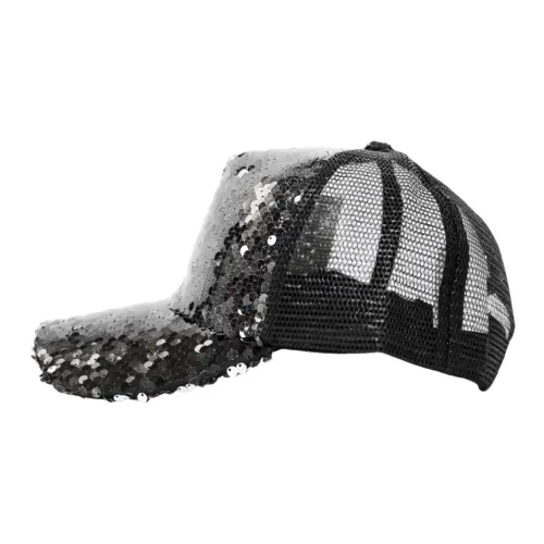 Gorra de lentejuela negra