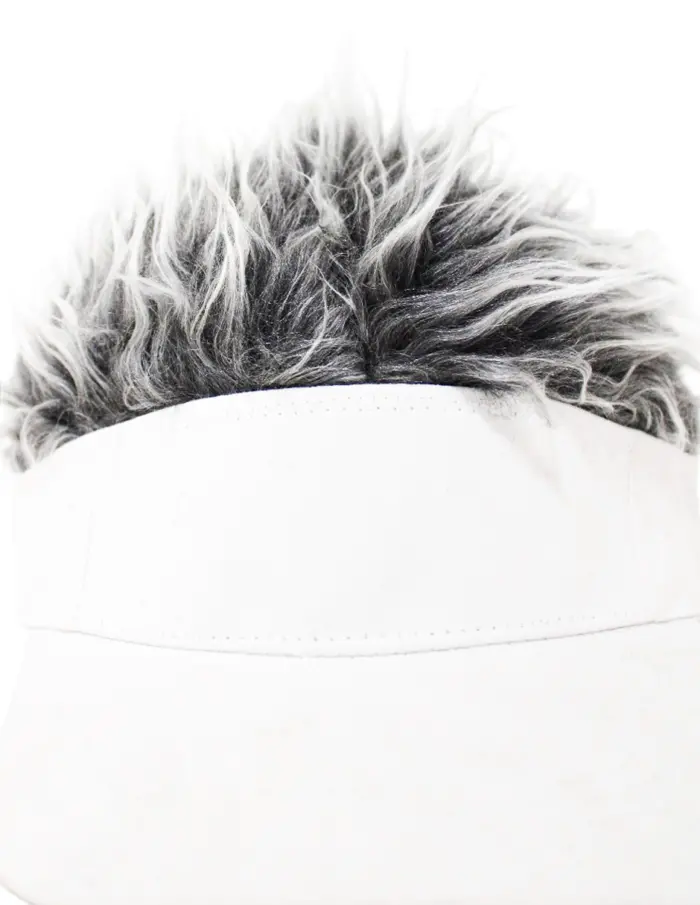 Visera blanca con peluche - Image 3
