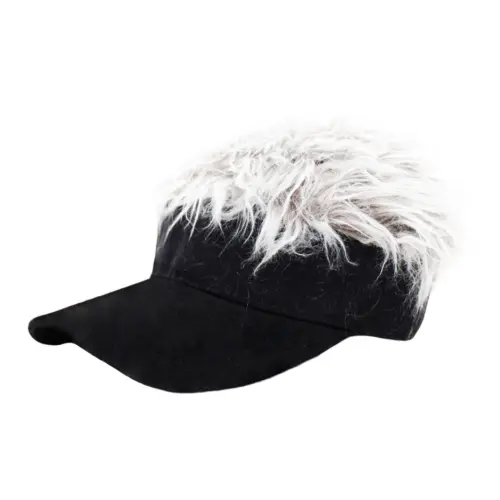 Visera negra con peluche