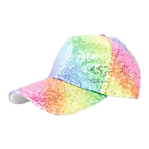 Gorra de lentejuelas multicolor