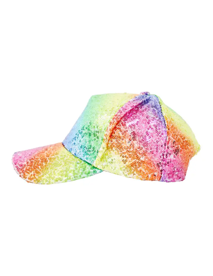 Gorra de lentejuelas multicolor - Image 2